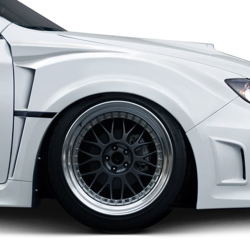 2008 Subaru WRX VRS Style Fiberglass Front Fenders (Unpainted) - Image 1