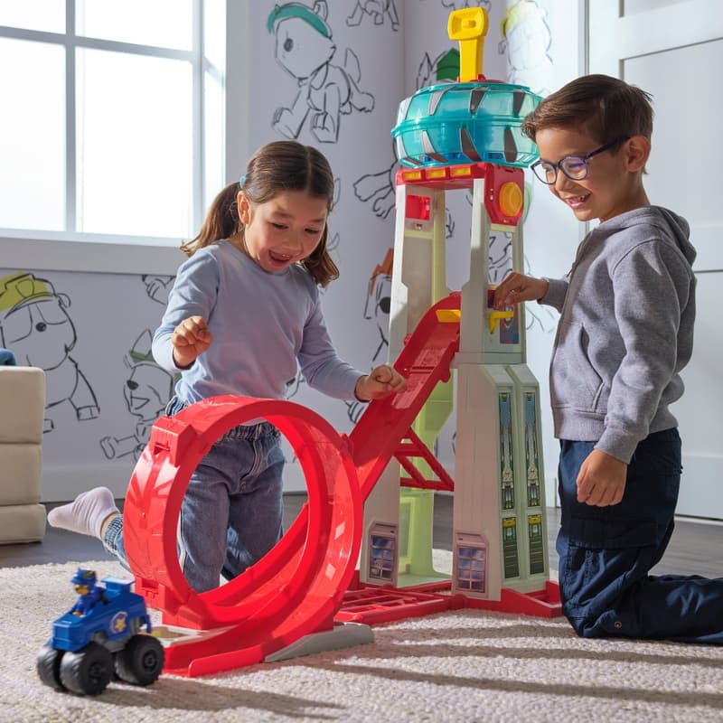 PAW Patrol Playset Rescue Wheels Super Loop Tower HQ - Image 1