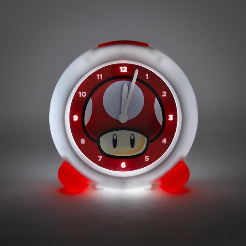 Super Mario Mushroom Light-Up Alarm Clock - Image 1
