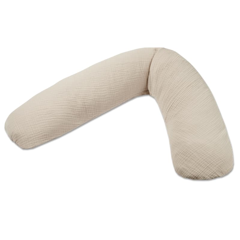 Theraline Stillkissen Dodo Premium Musselin beige 180 cm - Image 1