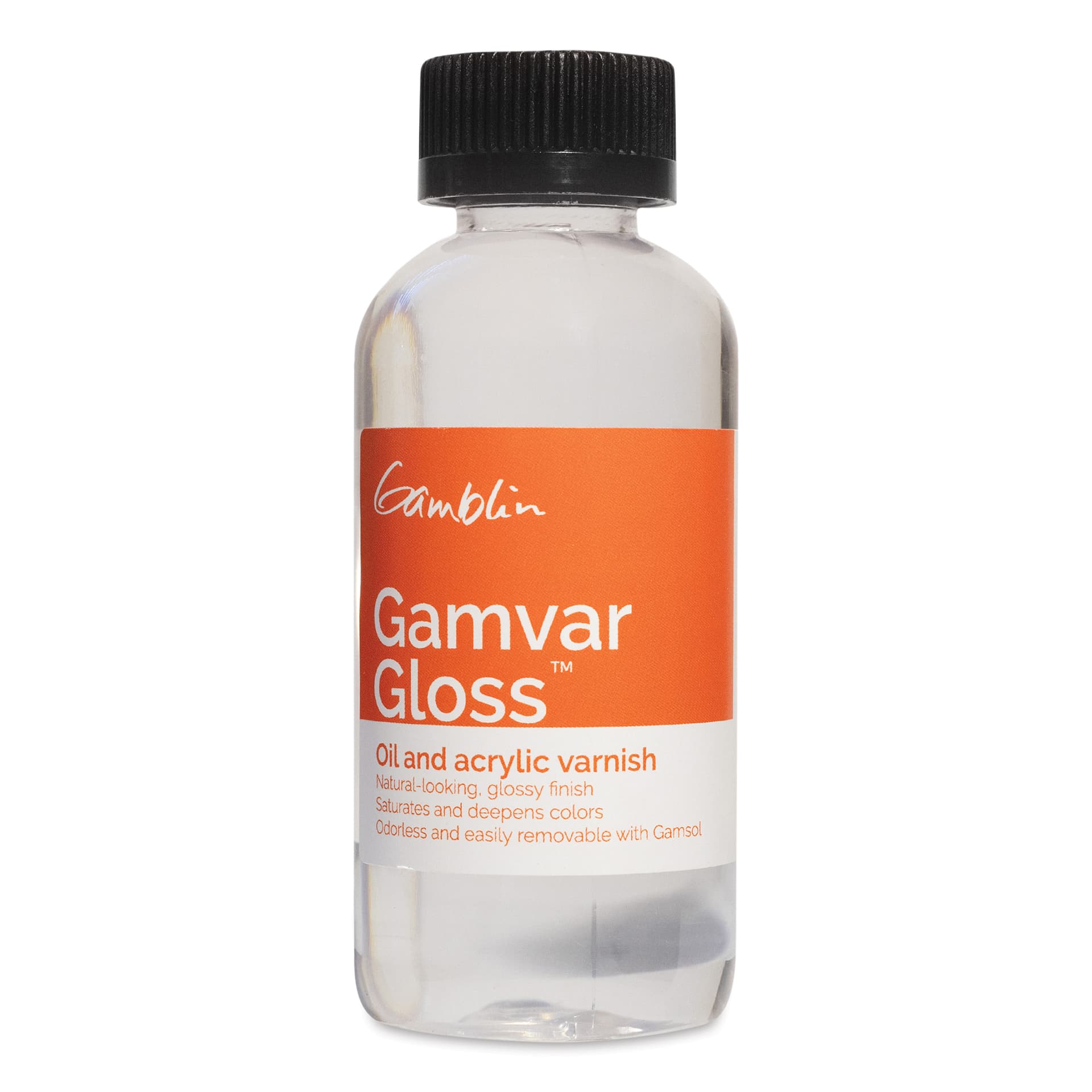 Gamblin Gamvar Gloss Varnish - 4.2 oz bottle - Image 1