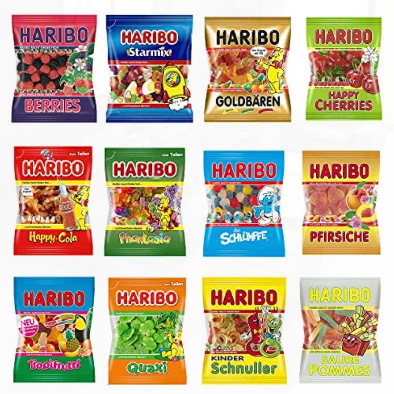 5LB German Gummy Candy Bulk Assortment Variety of 6oz Dye Free Bags of Candy Gummies Perfect International Alternative - Image 1
