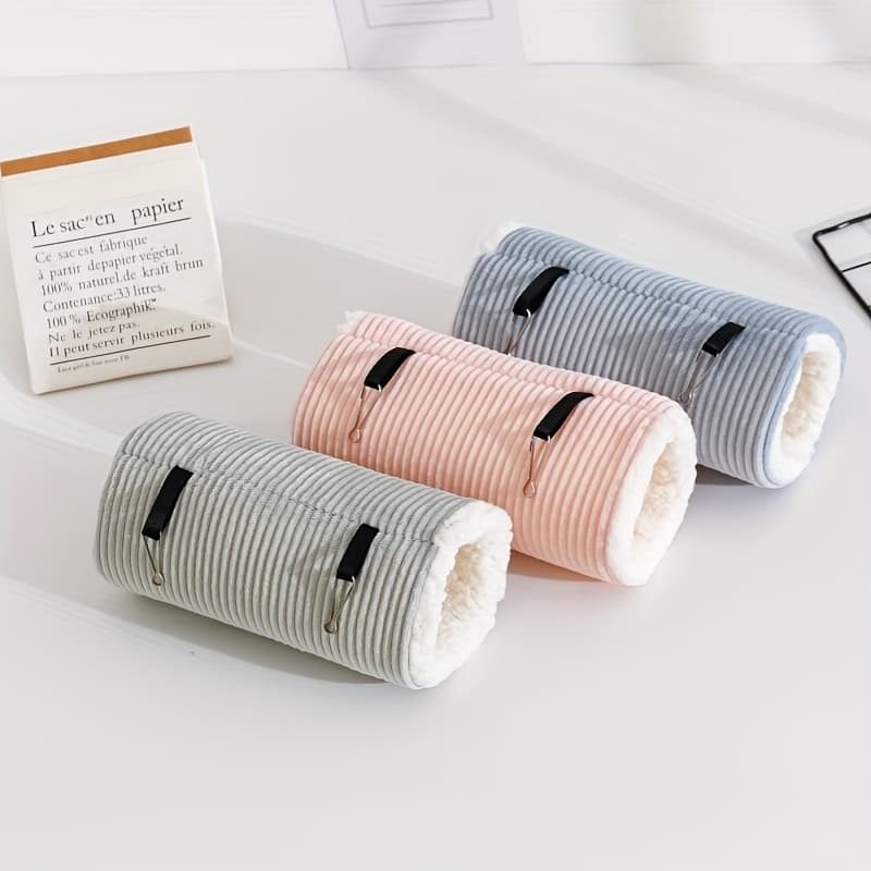 Warm Play Tunnels for Small Animals, Soft Fleece Lining, Perfect for Hamsters and Other Pets, Multi-Pack Bedding Accessories - Image 1