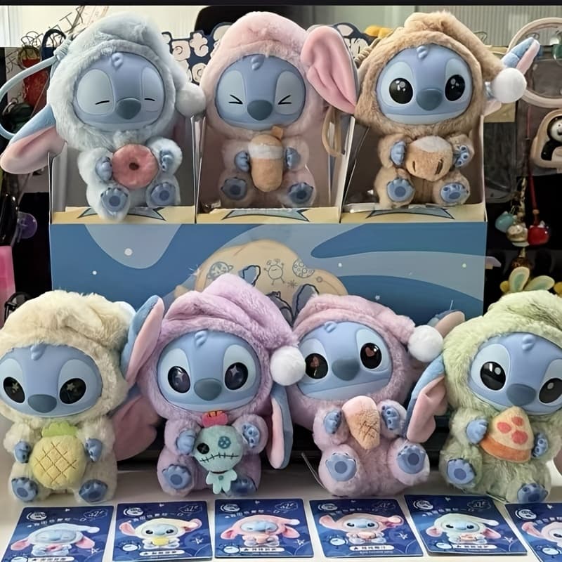 1pc Disney Stitch Collectible Figurine Mystery Box Series - Cute Anime PVC Figures with Assorted Outfits (Clothing, Hoodies, Bunny Ears) for Home Decor, Living Room Display, Gift for Disney Fans, Playful Room Accents, Whimsical Design, Detailed Character Design, Premium Collectible, Limited Edition, Pop Culture Lovers - Image 1