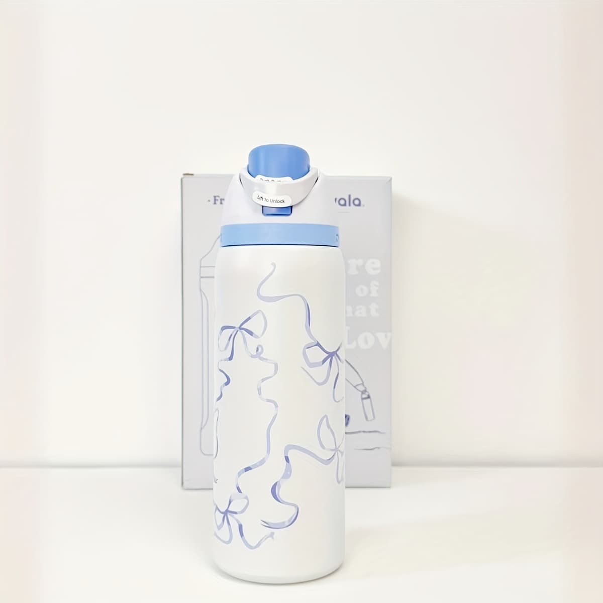 O-32oz Stainless Steel Vacuum Insulated Water Bottle with Straw - 24hr Cooling & 3-Layer Insulation, Floral Design, Leak-Proof Lid, BPA-Free, Microwave Safe, Adjustable Handle & Detachable Straw for Sports, Gym, Outdoor Activities, Gym Hydration Gear, Modern Drinkware, Bpafree Material - Image 1