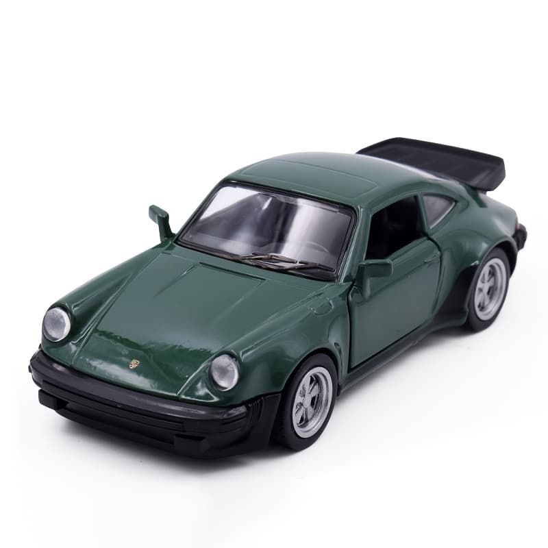 MAKEDA 1978 Green for PORSCHE 911 Turbo Pull-Back Toy Car with Opening Doors - Perfect for Youngsters' Gifts, Halloween & Christmas - Image 1