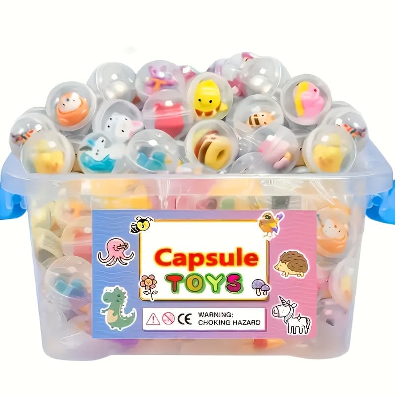 15/25/50/100pcs Mini Kawaii Twist Toys - Suitable for Gum Machines, Party Favors and Surprise Prizes, Ideal Choice for School, Thanksgiving, Birthday Celebrations, Halloween/Christmas Gifts, Surprise For Children'S Party, Toy For Children'S Party, Cheap Toy, Surprise Toy For Birthday, Toy For Boy And Girl, Girl'S Toy On, Souvenir For Children'S Party, Birthday Party Accessory, Gift For Children'S Party, Little Gift For Children'S Party, Toy For Boy - Image 1
