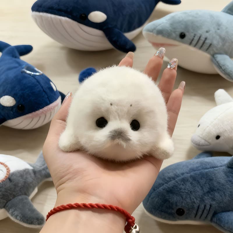 New Simulated Little Seal Dog Toy | Soft and Cute, Polyester Material, Dual-Purpose as Dog Toy and Desktop Decoration, Perfect Gift for All Breed Sizes - Image 1