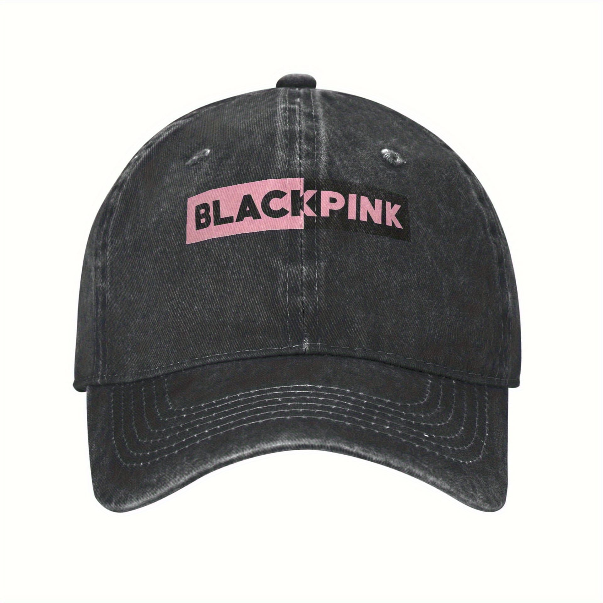 Blackpink Vintage Washed Baseball Cap - Lightweight Adjustable Dad Hat for Men & Women, Casual & Sporty Sun Hat with "BLACKPINK" Design, Available in Multiple Colors, Outdoor Headwear, Fashion Accessory, Durable Headgear, Construction - Image 1