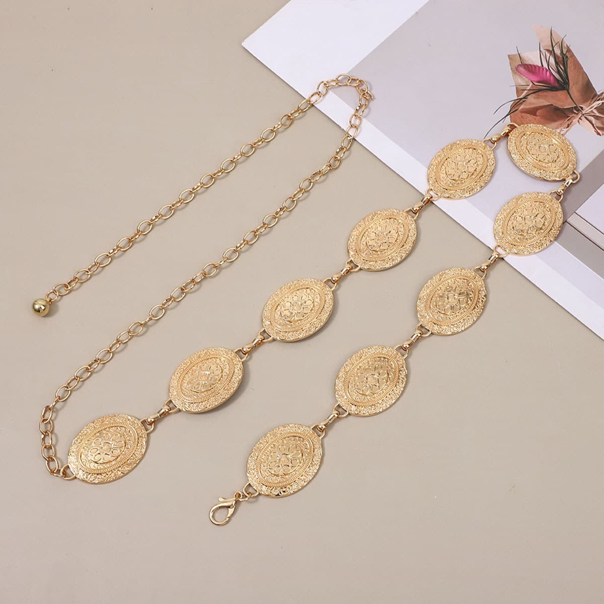 Vintage waist chain Women's accessories decorated dress sub national style chain belt everything pants niche belt - Image 1