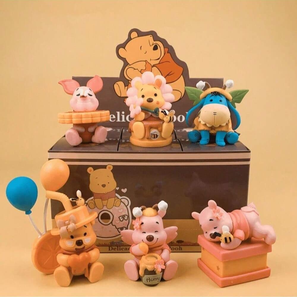 Disney's new Winnie the Pooh random surprise gift box, with multiple styles to choose from. Each pack contains 1pc/ 6pcs, including hidden versions that may appear. It is suitable for home decoration and daily gifting, and is the perfect gift, Best for Christmas - Image 1