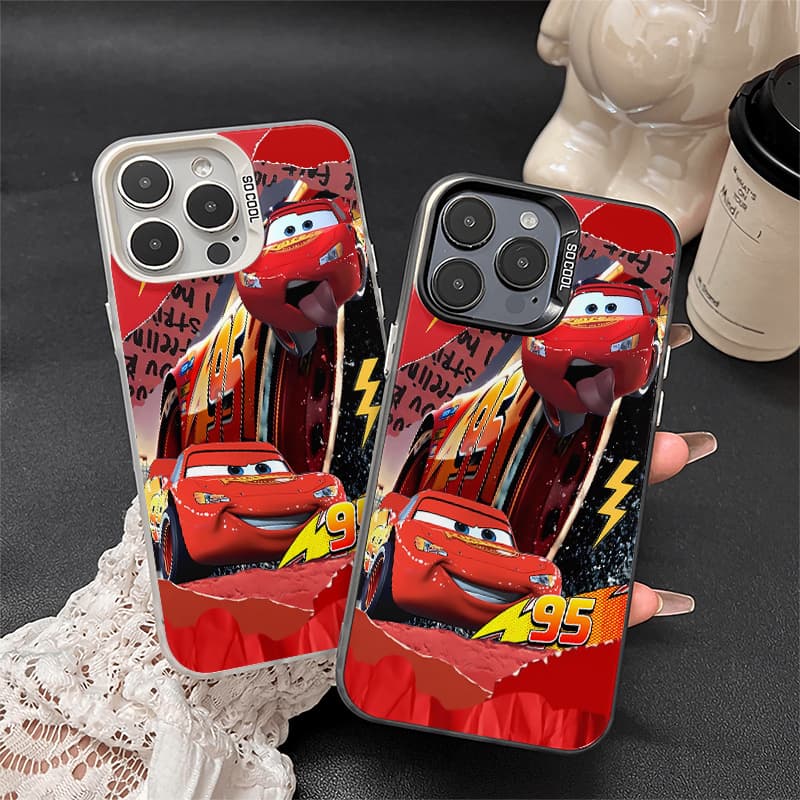 Cool And Fun Phone Case Featuring 's Cars And Lightning Mcqueen, Designed for iPhone Models 16/ 15/ 14/ 13/ 12/ 11 Pro/ Pro Max/ Plus. It Offers Lens Protection And Serves As a Protective Cover, Making It a Great Gift for Men And Women for New Year, Christmas, Or Valentine'S - Image 1