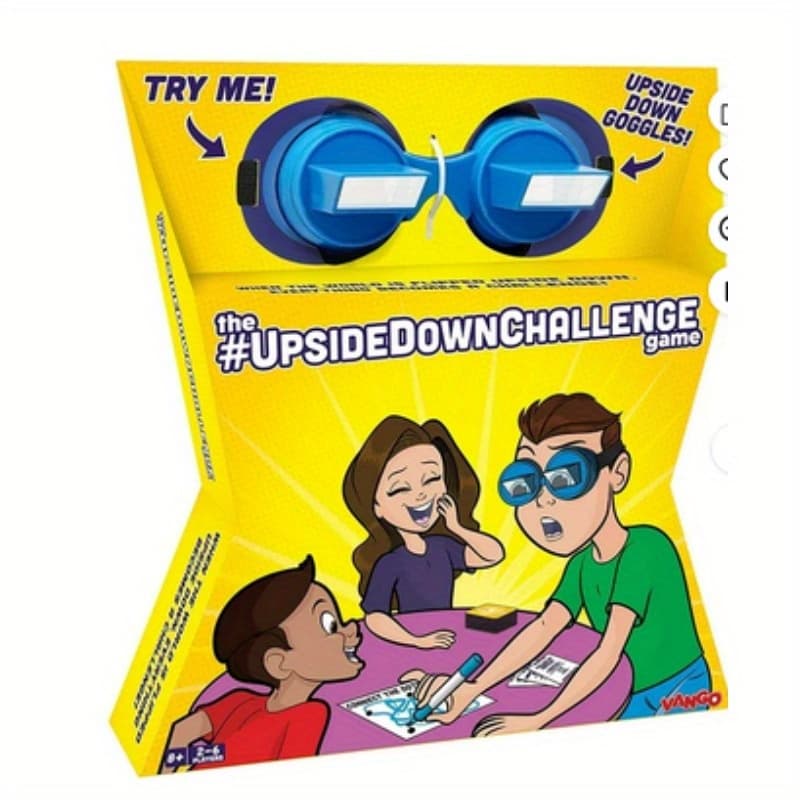 Vango Upside Down Challenge Game for and Family Complete Fun Challenges with Upside Down Goggles - Image 1