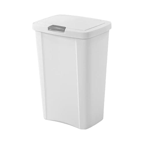 STERILITE 10458004 Touch Can, White, 13 Gallon - Image 1