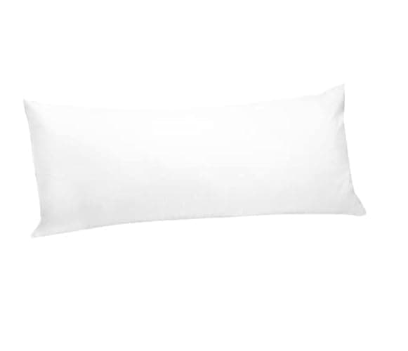 AIMANE® Long Bolster Pillowcase Cover - Body Pillow Neck Support - Orthopaedic Bolster Pillowcase Cover Nursing Pregnancy Support Long Pillowcases (Double 4.6FT, White) - Double 4.6FT - White - Image 1
