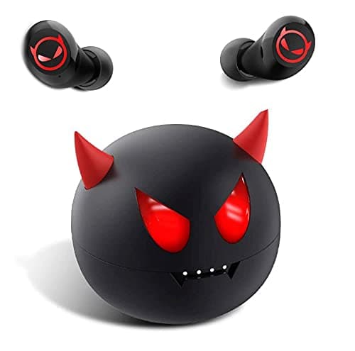 Jinpei Cute Litte Devils Wireless Earphones, Waterproof, CVC 8.0 Noise Cancelling in-Ear erbuds, TWS Stereo Headphones, Built in Mic Headset Premium Sound with Deep Bass,JE-01B_B29 - Image 1