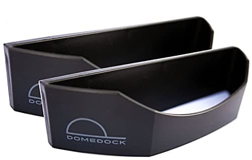 Dome Dock The Original USA-Made Hat Rack and Compact Hat Organizer for Wall Installation, 20 Hat Capacity, Black (2 Pack) - Image 1