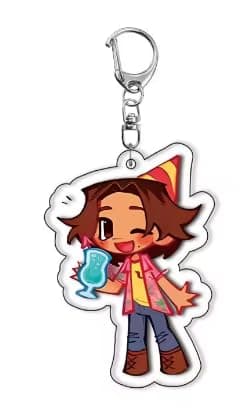 Cartoon Anime Pendant Keychains Holder Car Key Ring Mobile Phone Bag Hanging Cute Kawaii Chibi Horror Mouthwashing Game (Daisuke/Style 5) - Image 1