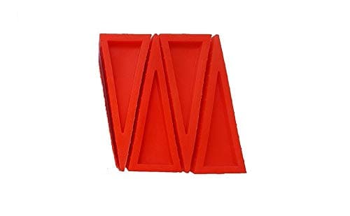 LINE2design Firefighter Door Stopper Safety Combo Wedge Pack Door Stop Loose Sprinkler Stops Safety Wedges Doors Opener (Pack of 4, Red) - Image 1
