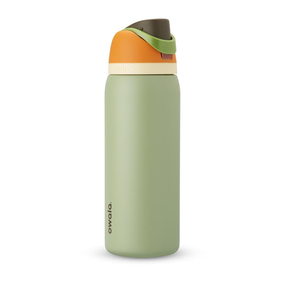 Owala FreeSip Insulated Stainless Steel Water Bottle with Straw, BPA-Free Sports Water Bottle, Great for Travel, 32 Oz, Camo Cool - Image 1