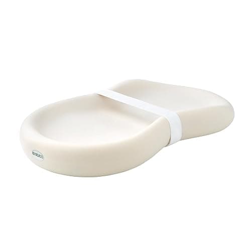 Keekaroo Peanut Changer Baby Vanilla – The Original - Easy-to-Clean Changing pad and The only Shell Over Foam, Fully Water Repellant, Wipeable Diaper pad, Wipe-Clean Changing pad - Image 1