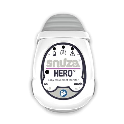 Snuza Hero Baby Monitor: Alerts If No Movement Detected, Gentle Vibration Pre-Alerts, Attaches to Diaper, No WiFi/Bluetooth, Medical Grade Material. Safer Sleep for Babies, Better Sleep for Parents. - Image 1
