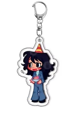 Cartoon Anime Pendant Keychains Holder Car Key Ring Mobile Phone Bag Hanging Cute Kawaii Chibi Horror Mouthwashing Game (Anya/Style 3) - Image 1
