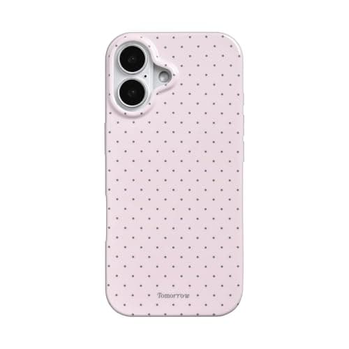 Sloveic for iPhone 17 Case with Cute Fashion Polka Dot Aesthetics Design Simple Case for Soft TPU Slim Protection Cover for Women Girls-Pink - Image 1