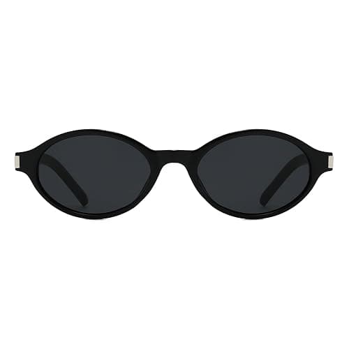 YAMEIZE Retro Oval Sunglasses Women Men Vintage Small Frame Sunglasses 90s Sun Glasses UV400 - Image 1