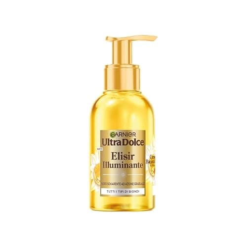 Garnier Siero Schiarente Illuminante, Per Capelli Biondi, Capelli più Biondi in Soli 3 Usi, Lucentezza Immediata e Nutrimento Intenso, Con Camomilla e Miele di Fiori, Ultra Dolce, 120 ml - Image 1