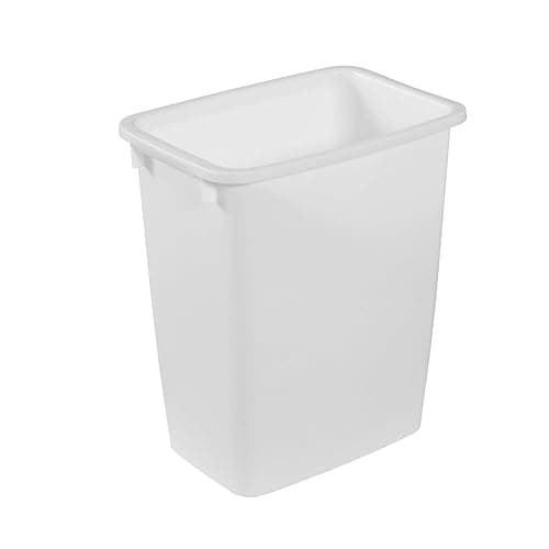 Rubbermaid 21 Quart Traditional Open Top Waste Basket Indoor Trash Bin Container for Bathrooms and Other Indoor Spaces, White - Image 1
