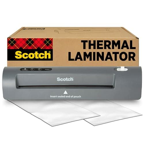 Scotch TL901X Thermal Laminator, 1 Laminating Machine, Gray, Laminate Recipe Cards, Photos and Documents, For Home, Office or School Supplies, 9 in. - Image 1