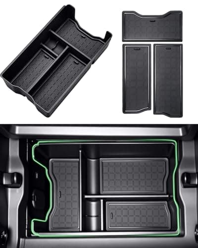 AAGDD Center Console Organizer Tray for Toyota RAV4 2026,Custom Fit RAV4 Interior Accessories,ABS Storage Insert with Non-Slip Mats for Cards,Coins,Phones–Upgrade Console Storage for 2026 RAV4 - Image 1