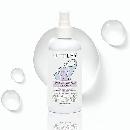 Littley Toy & Surface Cleaner | 8 oz | Alcohol-Free HOCl Spray for Baby Toys & High-Touch Surfaces | Fragrance-Free Formula | Gentle Cleaning for Everyday Messes - Image 1