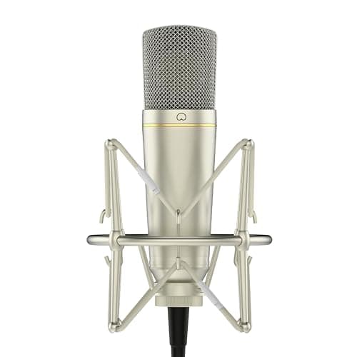 MA-67 Studio Condenser Microphone, 34mm Gold Large Diaphragm Capsule, Including Hydro Pop Filter, Metal Shock Mount, XLR Cable and Mic Bag - For Music Production, Vocal Recording and Podcasting - Image 1