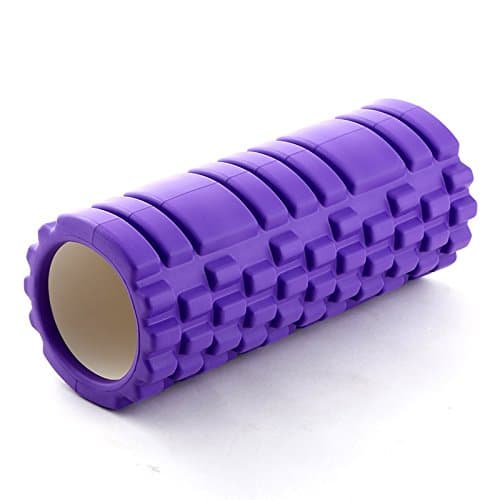 13 Inch EVA Foam Roller for Back, Legs - Medium Density Deep Tissue Massager for Muscle Recovery and Myofascial Trigger Point Release,Relieves Tight & Sore Muscles, Improves Mobility (Purple) - Image 1
