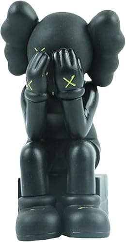 LGWJHCY K-AWS Sit 10 cm Model Art Toys Action Figure, Creative Cartoon Character KAWS Moldel Statue Companion Art Toys Action Figure Collectible Model Toy(nero) - Image 1