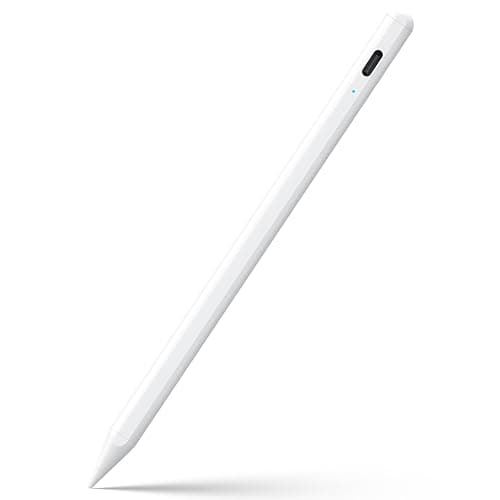 JAMJAKE Stylus Pen for iPad 6th-11th Generation-2X Fast Charge Active Pencil Compatible with 2018-2026 Apple iPad Pro 11"/12.9"/M4, iPad Air 3/4/5/M2/M3/M4,iPad mini 5/6/7 Gen-White - Image 1