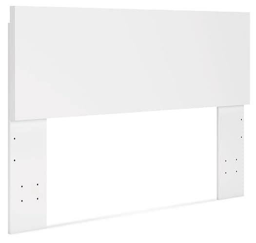 Signature Design by Ashley Onita Contemporary Queen Panel Headboard with Adjustable Height, Wood and Decorative Laminate, 39.53" High, Solid White Finish - Image 1
