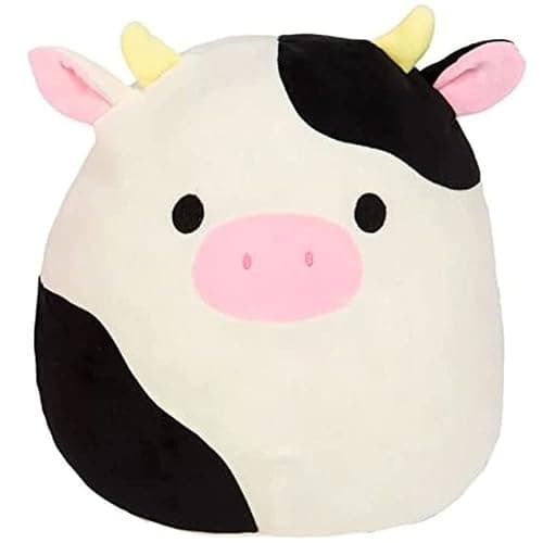 Squishmallows Official Kellytoy Plush Farm Squad Squishy Soft Toy Animals (8 Inch, Connor Cow) - Image 1