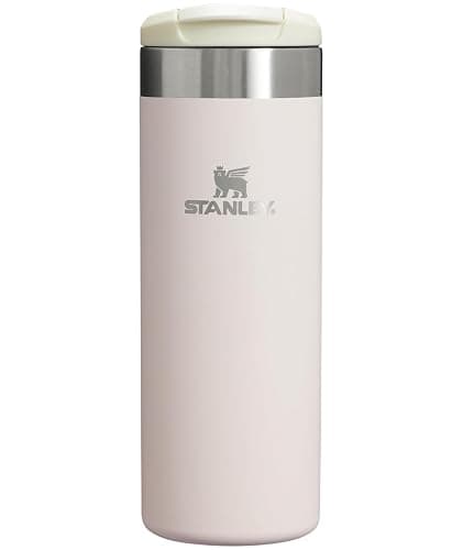 Stanley AeroLight Transit Bottle 16 oz | Locking Drink Through Lid | Leak Resistant Water Bottle or Coffee Travel Mug | Lightweight Insulated Stainless Steel | BPA-Free | Rose Quartz - Image 1