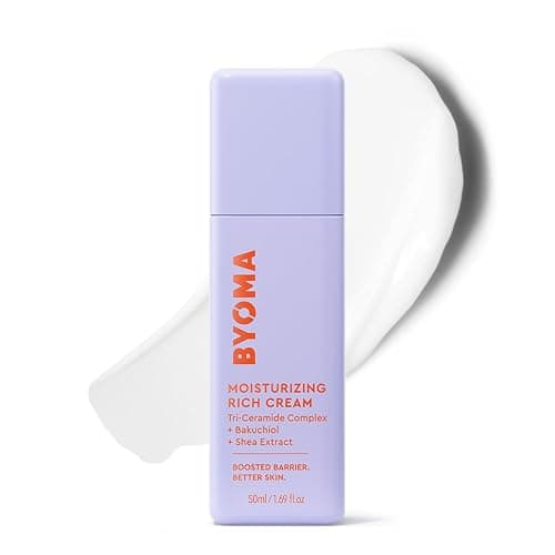 BYOMA Moisturizing Rich Cream - Barrier Repair Cream Face Lotion with Bakuchiol & Shea Extract - Ceramide Face Moisturizer for Dry Skin - Anti Wrinkle, Alcohol Free Face Moisturizer - 1.69 fl.oz - Image 1