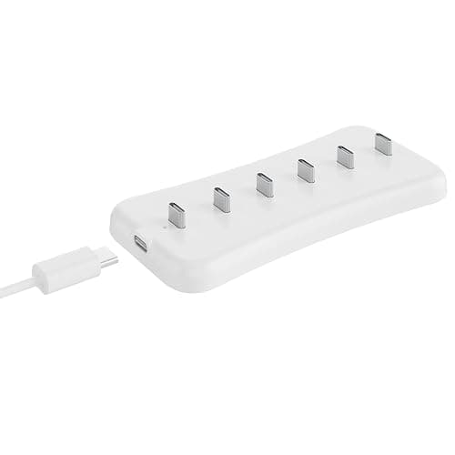 Rihvy USB Under Cabinet Lighting Charging Station with 6 Type-c Charging Ports, Portable Motion Sensor Light Indoor Multi-Light Storage & Charging Base, Reduction in Recharge Duration - Image 1