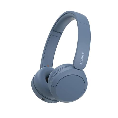 Sony WH-CH520 Wireless On-Ear Bluetooth Headphones with Microphone, Blue | Comfortable Lightweight Design, Up to 50 Hrs Battery with Quick Charging, Multipoint Connection, Clear Calls, Swivel design - Image 1