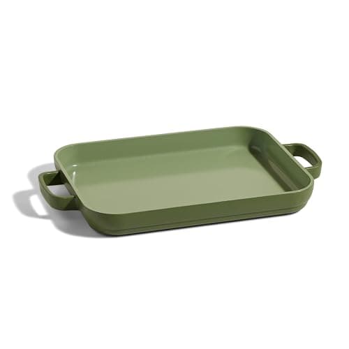 Our Place Mini Griddle Pan - 2 Quart Nonstick Ceramic Sheet Pan & Stovetop Griddle with Handles | Toxin-Free Cast Aluminum | Oven Safe up to 450°F | Sage - Image 1
