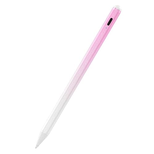 Stylus Pen for iPad 6th-11th Generation-2X Fast Charge Active Pencil Compatible with 2018-2025 Apple iPad Pro 11"/12.9"/M4, iPad Air 3/4/5/M2/M3,iPad mini 5/6 Gen-Gradient White Pink - Image 1
