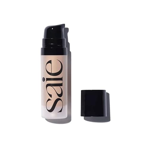Saie Glowy Super Gel Lightweight Illuminator - Travel Size Luminizer and Makeup Primer for Glowing Skin - Enriched with Vitamin C + Hydrating Squalane Oil - Warmglow (0.5 oz) - 04 - Warmglow - 0.5 Ounce (Pack of 1) - Image 1