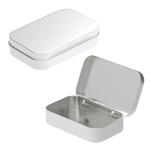 2 PCS storage iron box with Lid,metal rectangular storage container, Metal Box with Lid,household small object iron box, used to store items - Image 1