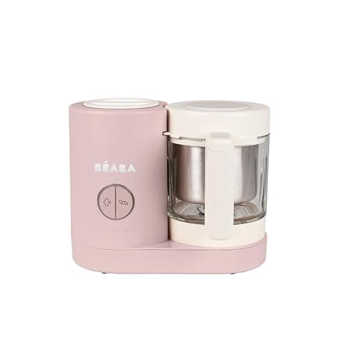 BEABA Babycook Neo Baby Food Maker | Non-Toxic Glass & Stainless Steel | Trusted by Celebrity Moms | Sustainable Baby Food Processor | Global Leader| 34 Servings in 20 Mins, Cotton Candy - Image 1