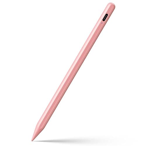 Stylus Pen for iPad 6th-11th Generation-2X Fast Charge Active Pencil Compatible with 2018-2026 Apple iPad Pro 11"/12.9"/M4, iPad Air 3/4/5/M2/M3/M4,iPad mini 5/6/7 Gen-Pink - Image 1